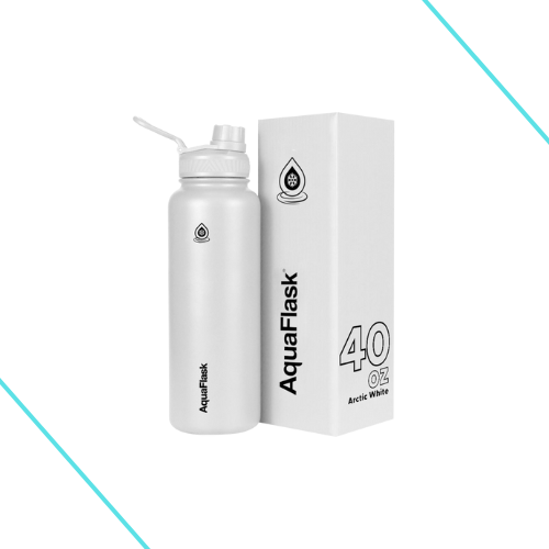 AQUAFLASK 40OZ ARCTIC WHITE